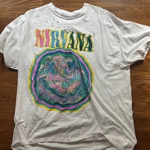 Nirvana Distressed T-shirt Dress